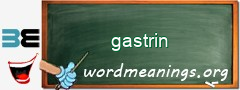 WordMeaning blackboard for gastrin
